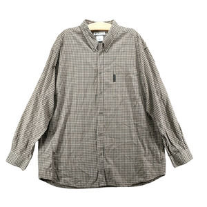 Columbia Men's Button-Down Shirt Multi XXL Long Sleeve Check